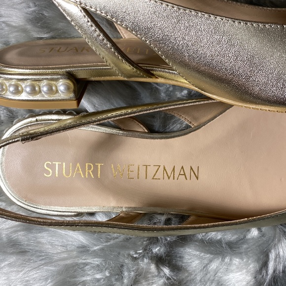 Stuart Weitzman Pearl Slingback Size 7.5 - Picture 5 of 9
